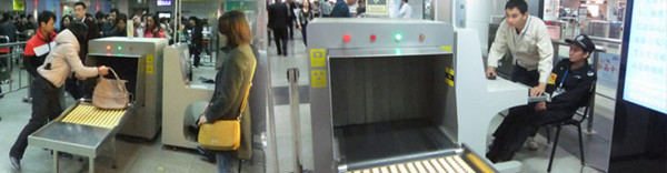 1000 मिमी x 1000 मिमी के सुरंग आकार के साथ हवाई अड्डे के सार्वजनिक स्थान सुरक्षा उपकरण एक्स रे बैगेज स्कैनर